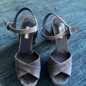 Platform Suede Prada Heels